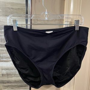 Lands End Black swim bottoms (size 14)